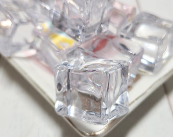 40x Fake Artificial Acrylic Ice Cubes 2cm Square Clear Party Supplies DIY Craft 40x Fake Artificial Acrylic Ice Cubes 2cm Square Clear Party Supplies DIY Craft