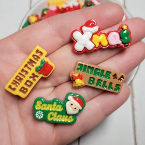 Holiday Sign Cabochons - Flatback Resin - Kawaii Cabochon - Christmas Cabochon