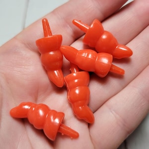 Carrot Nose Cabochons - Kawaii Cabochon - Resin Candy - Snowman Cabochons - Slime Charms