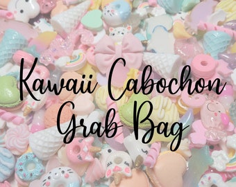 Kawaii Cabochon Grab Bag - Cabochons - Flat Back Resins - Slime Charms - Random Charms