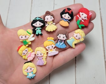 Princess Cabochons - Flatback Resin - Kawaii Cabochon - Kawaii Cabochons - Slime Charms