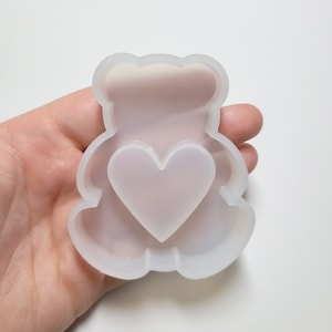Bear Love Shaker Mold - Silicone Mold - Cabochon Mold