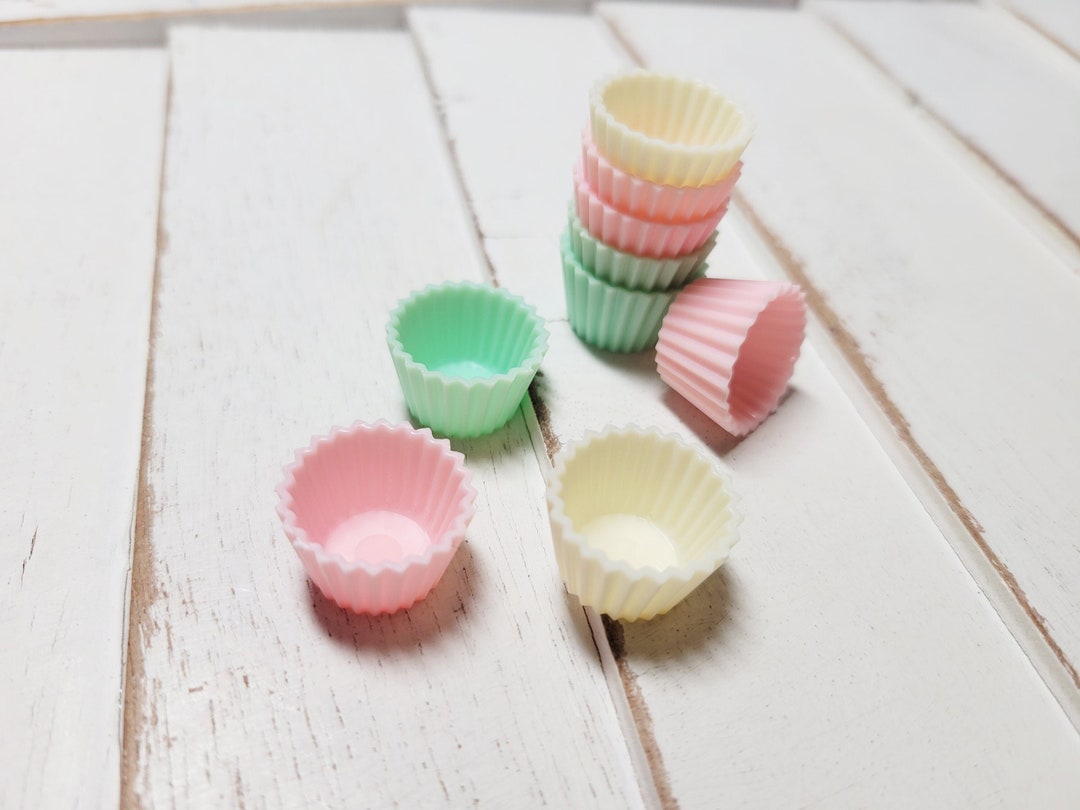 Miniature Cupcake Liner Cabochons Flatback Resin Kawaii Cabochon Easter