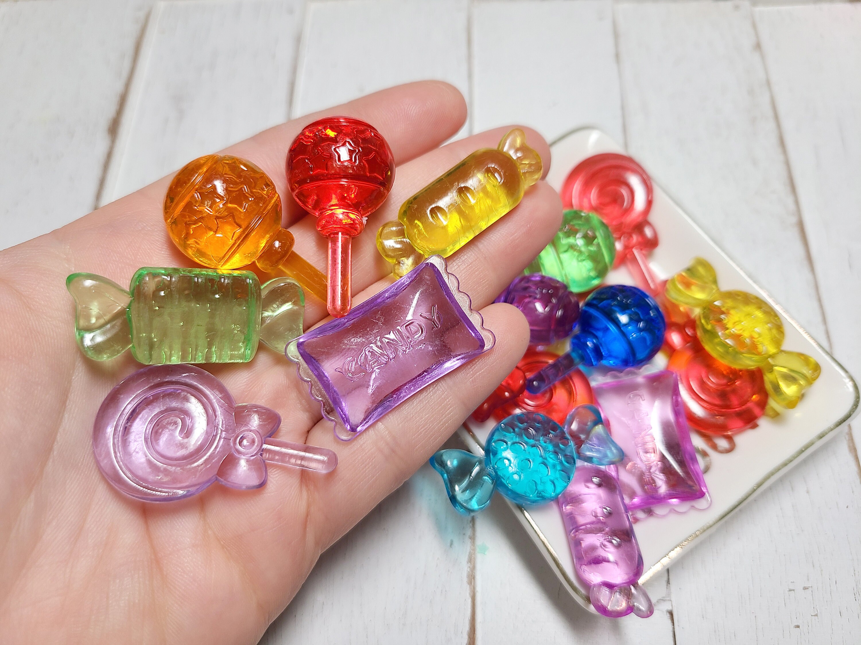 Real candy in the resin eyeball candy Jewelry – Nalan studio