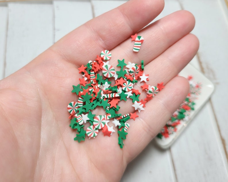 FAKE Starry Christmas Sprinkle Mix - Fake Sprinkles - Fake Food - Clay ...
