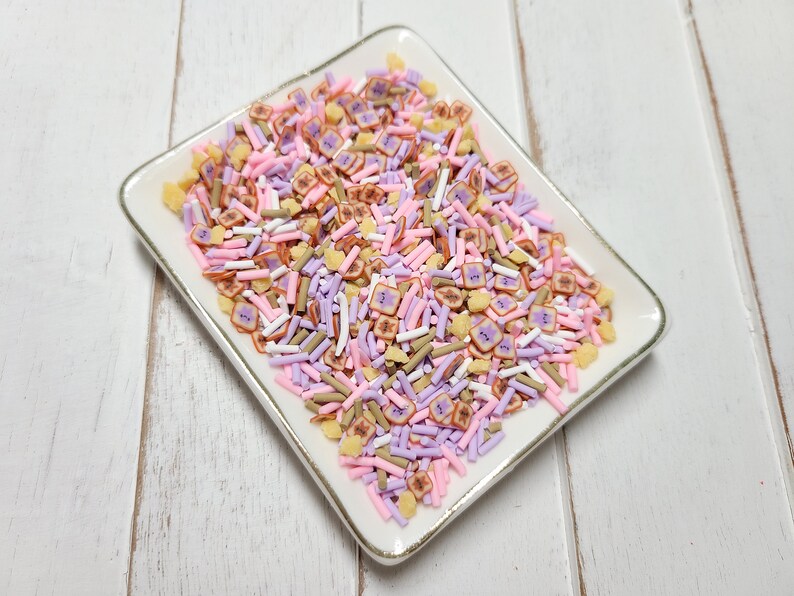 Unicorn Sprinkles Fake Sprinkles Clay Sprinkles Decoden Sprinkle Slime Sprinkles Fake Food FAKE Crunchy PB /& J Sprinkle Mix