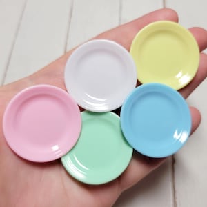 Miniature Plates - Doll House Miniatures - Doll Dishes