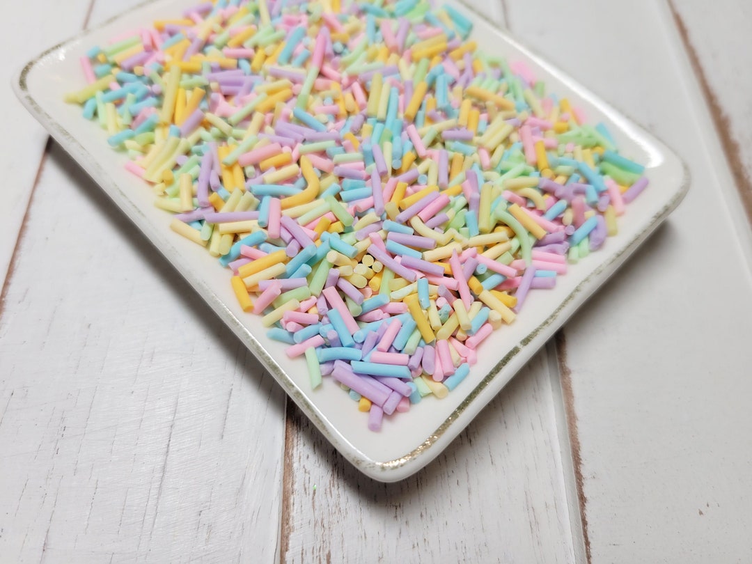 FAKE Pastel Mixed Sprinkles - Fake Sprinkles - Fake Food - Clay ...