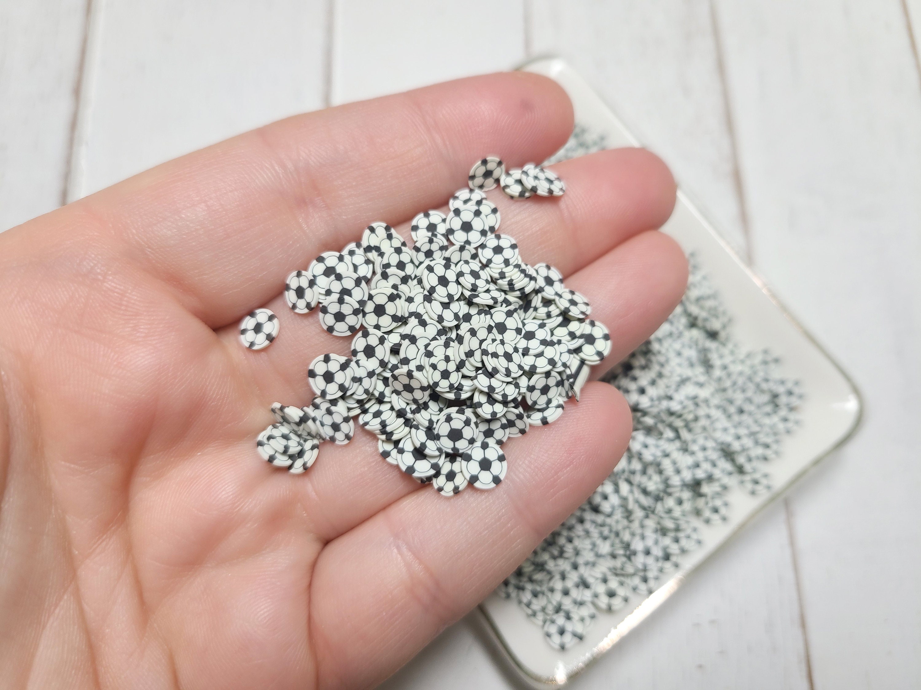 FAKE Soccer Ball Clay Sprinkles Fake Sprinkles Fake Food Etsy