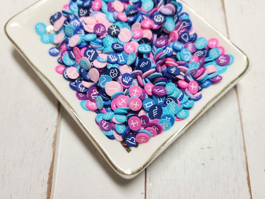 FAKE Zodiac Sign Sprinkles Fake Sprinkles Fake Food Clay Sprinkles