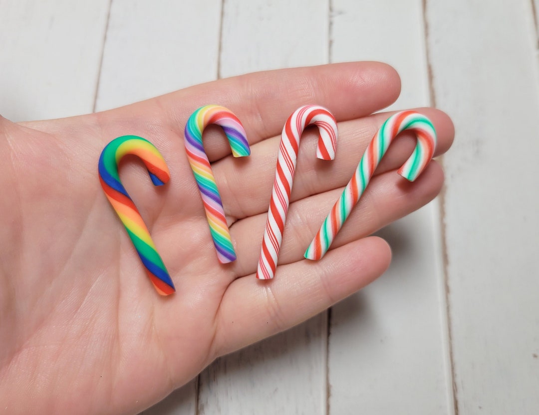 Large Candy Canes Fake Candy Cane Faux Food Fake Food Polymer Clay