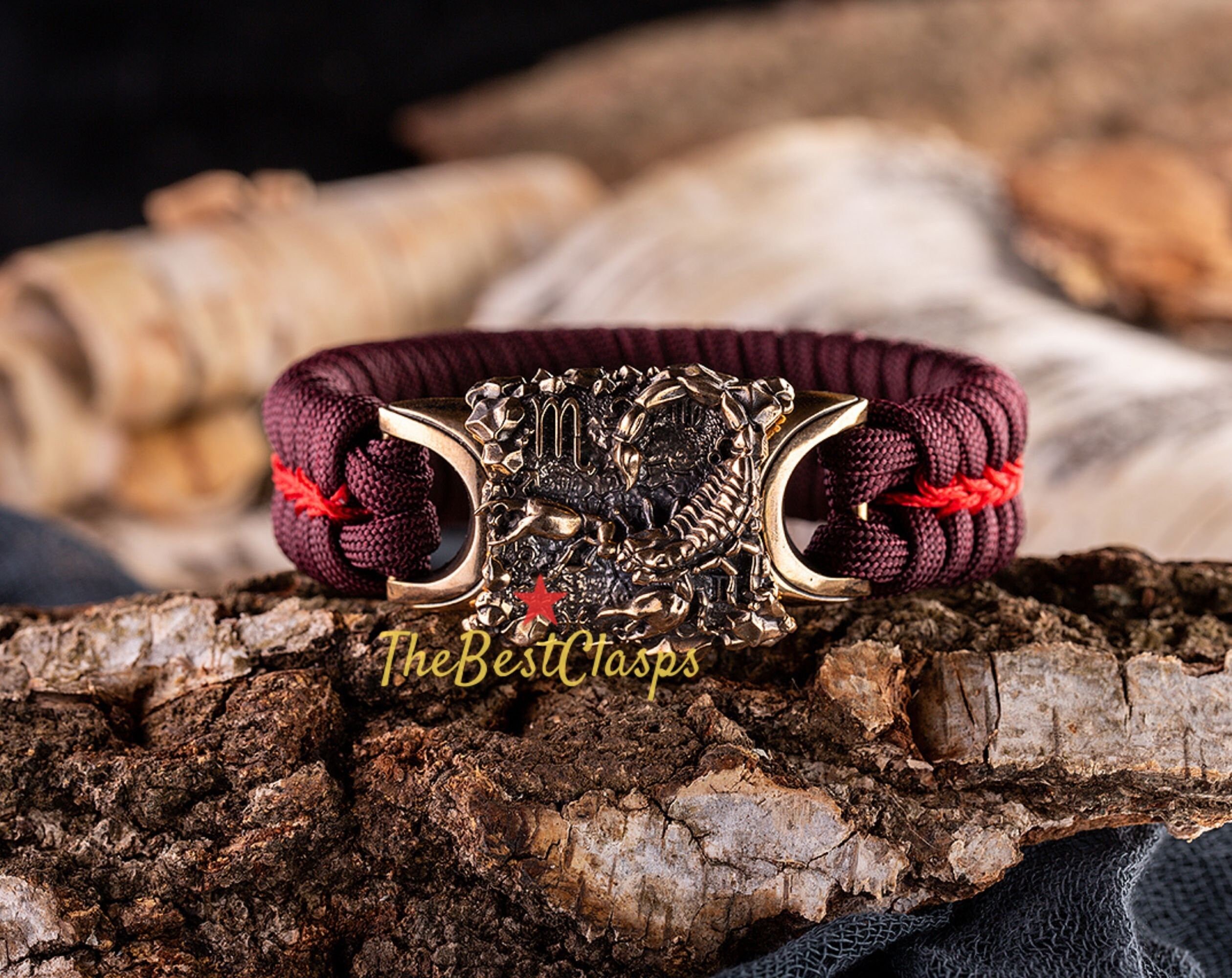 Scorpio Paracord clasp Scorpio bracelet Zodiac accessories Etsy