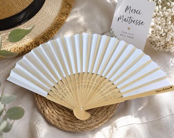 Personalized teacher fan | End-of-year gift for teachers, teaching assistants, nannies | Original school gift | Named fan