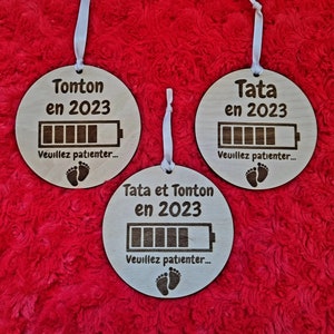 Carte annonce grossesse pour la famille, oncle, tante, les 2, grands parents
