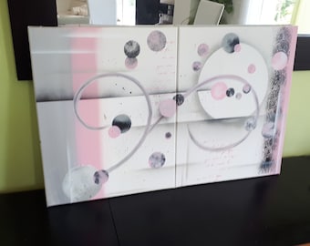 DOUCEUR Tableau moderne Peinture sur Toile