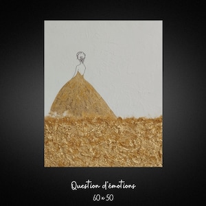 Question d&#39;émotions - Tableau déco toile abstraite
