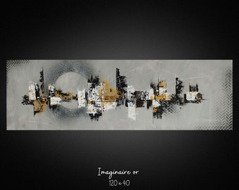 Imaginaire Or Tableau déco moderne contemporain