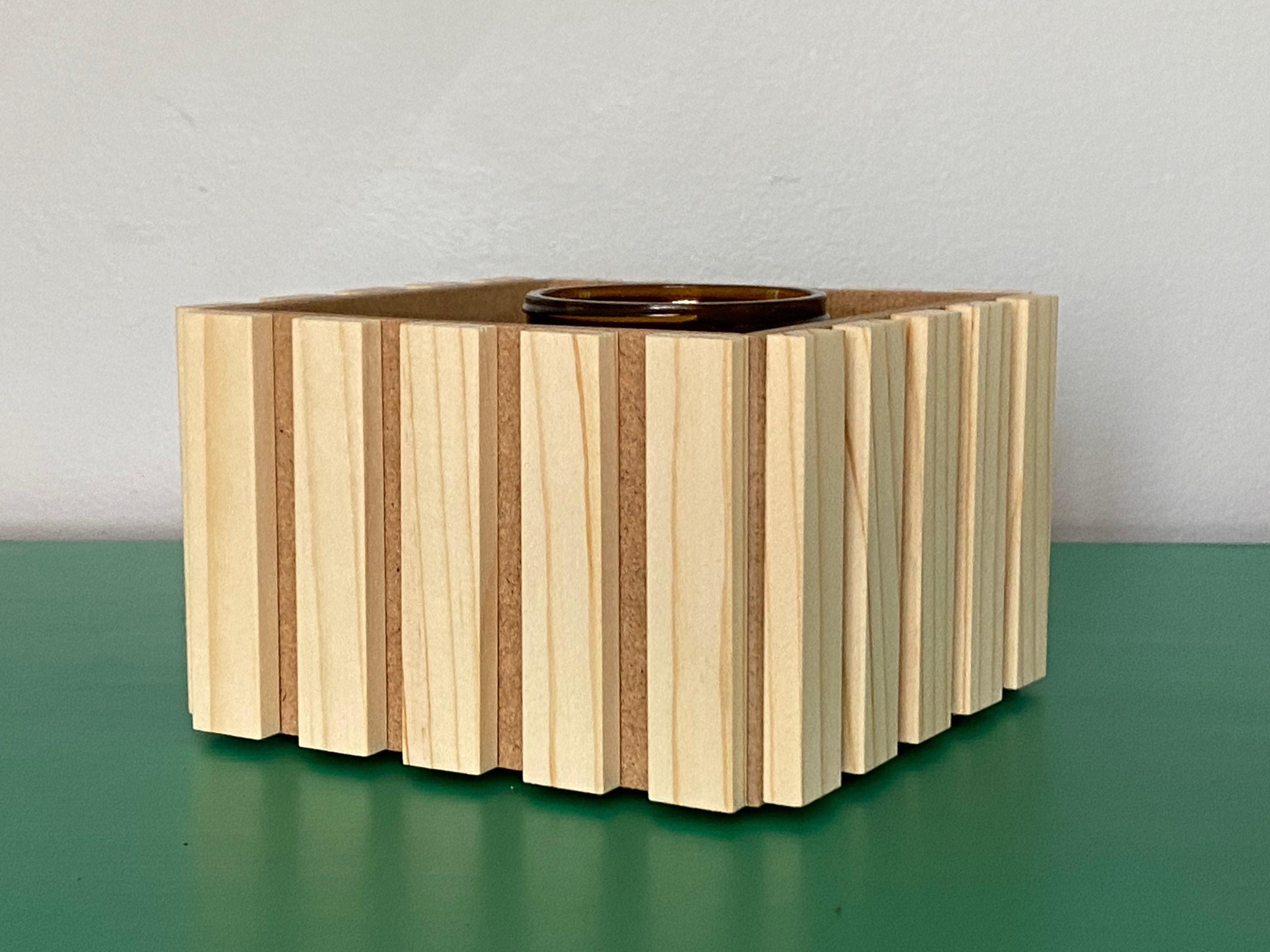 Caja de jardinera de madera de tamaño pequeño SLAT // | Etsy