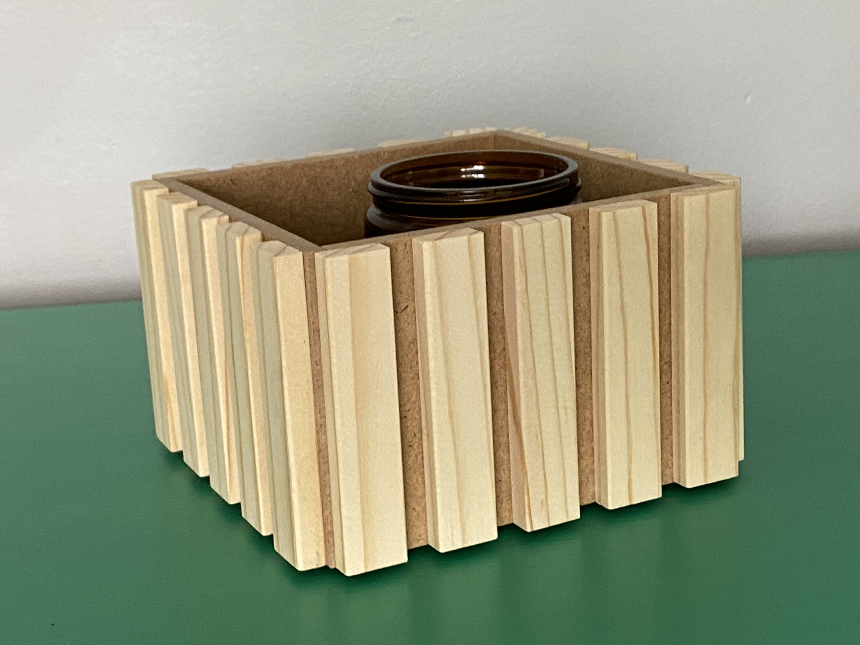 Caja de jardinera de madera de tamaño pequeño SLAT // | Etsy