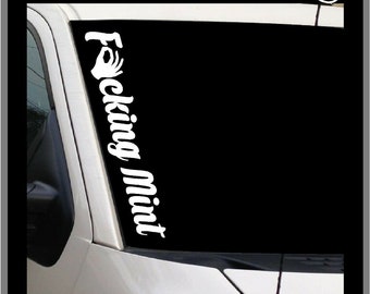 Mint As FCK JDM Style Decal Sticker Custom Die_Cut Vinyl Turbo Lowered