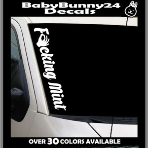 F'ckin' Mint 22" cazzo Vinyl Decal Adesivo Diesel Camion JDM Auto potenziato Turbo Sollevato