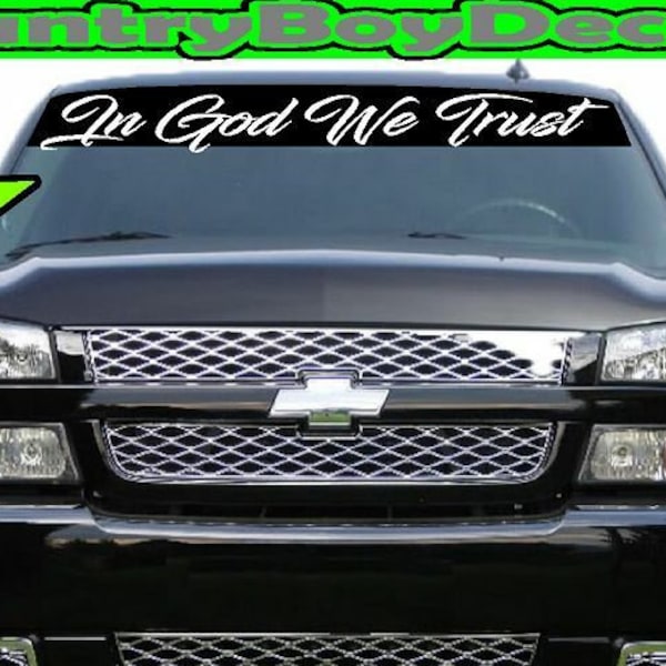 Windshield Brow Decal Etsy