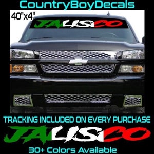 JALISCO 40" Vinilo Calcomanía Camión Diesel JDM Car México Bandera Mexicana Turbo