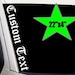 Old English Name Sticker Custom Tumbler Cup Car Truck Old English Name Vinyl Decal For Tumblers, Cars, Trucks - Custom Black Sticker Autocollant Personnalis&eacute;