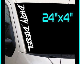 Big Boy Toy Script Windshield Decal Sticker Vinyl Diesel Banner Turbo Car Truck