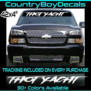 THOT YACHT 42 "Vinyl Decal Sticker Boot Diesel Truck JDM Car Boost Turbo Lifted