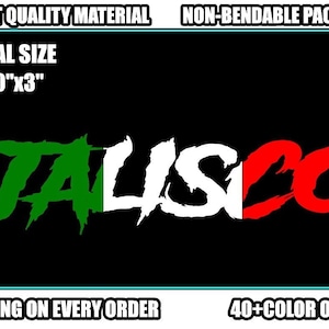 JALISCO 10&quot; Vinyl Decal Sticker Mexico Mexican Flag Diesel Truck JDM Car Turbo