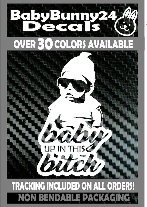 Baby On Board Funny " Hangover" White Vinyl Decal | 6x4 Inches, Car Window Or Laptop Sticker Baby On Board Decal - Foto 3