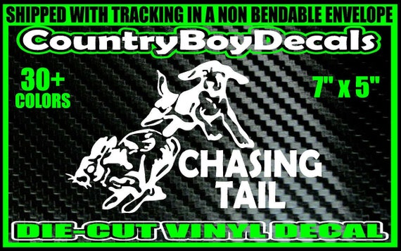 CHASING TAIL Vinyl Decal Sticker RABBIT Hunting Beagle Hound - Etsy