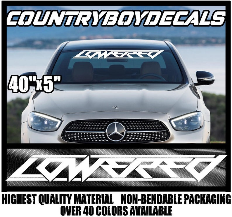 Lower Style Decals LOWERED Vinyl Decal 40