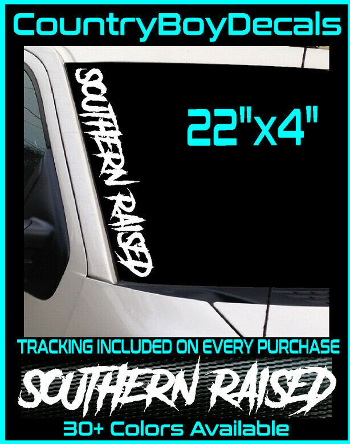 SOUTHERN RAISED 22 Vinyl Decal Sticker Diesel Truck Car Etsy