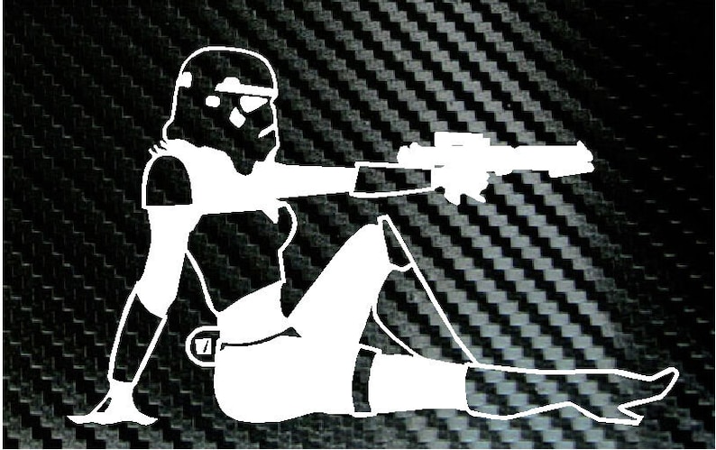 Star Wars Storm trooper Mud Flap Girl Sexy Car Truck Laptop Decal Vinyl Sticker image 1