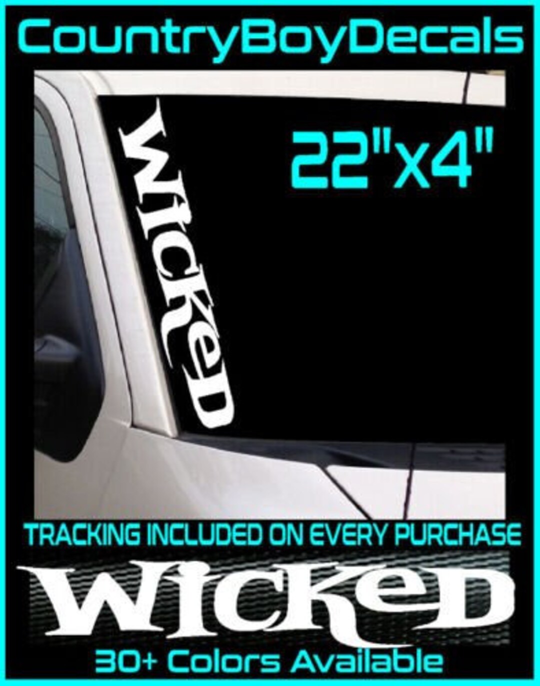 TRENDING 22" Vinyl Decal Sticker Diesel Truck JDM Car Drift Hated - Foto 9