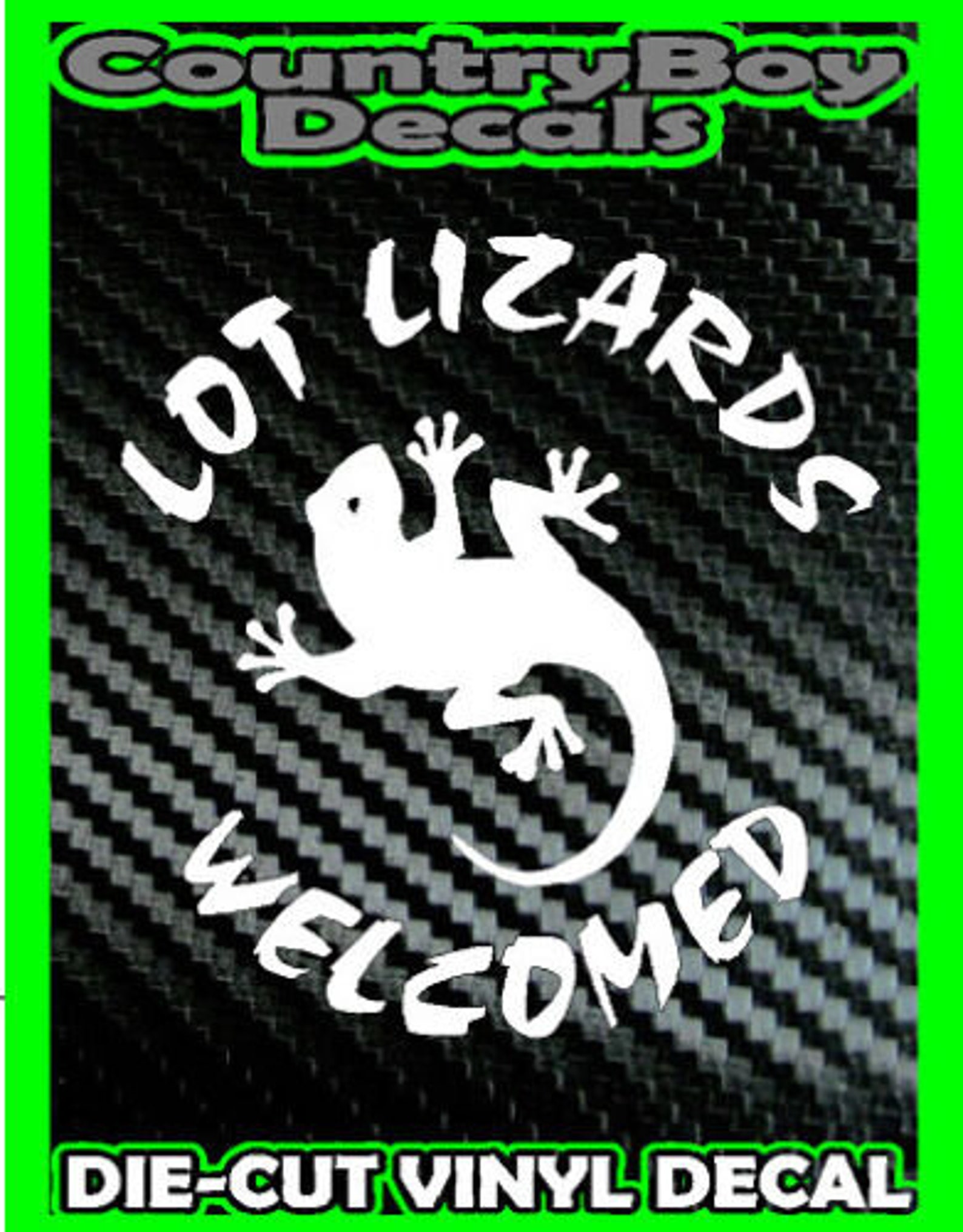 LOT LIZARDS Vinyl Decal Sticker Truck Stop Trucker Etsy