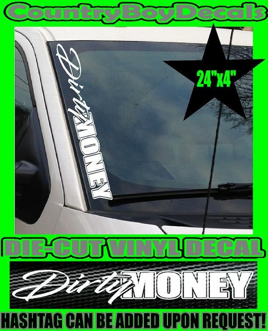 Lifted Lifestyle Windshield Banner 6 X 44" Decal Sticker America Lift Lightbar E - Foto 3