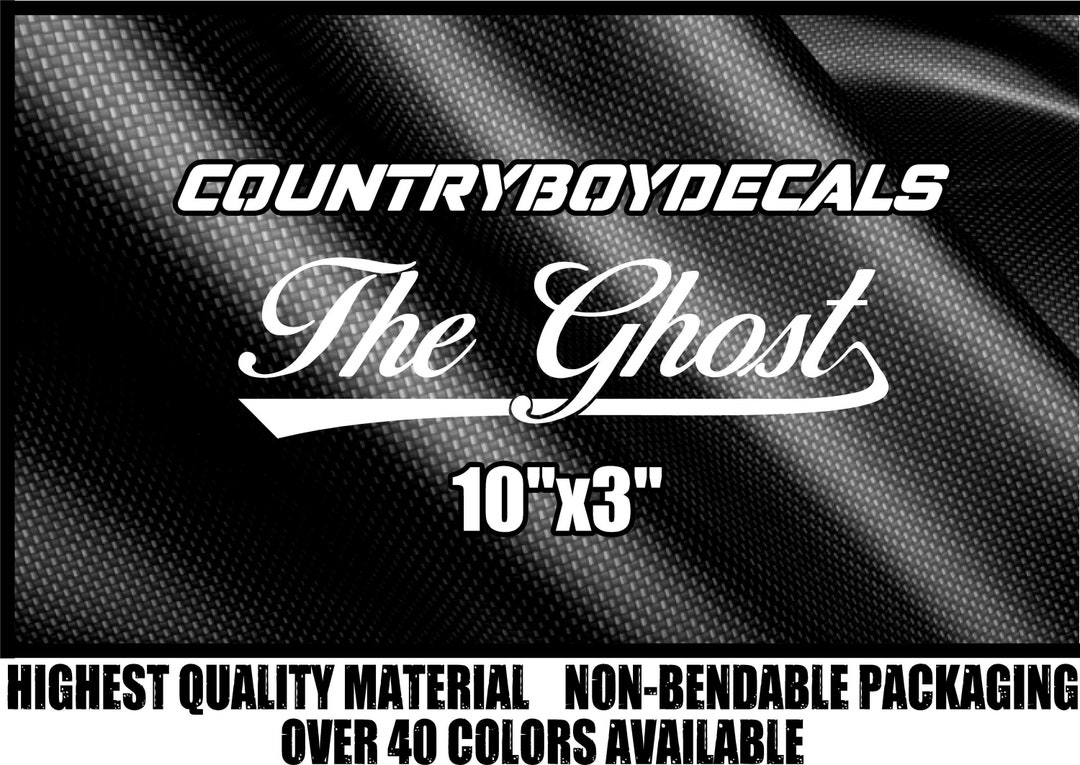 THE GHOST Vinyl Decal 10