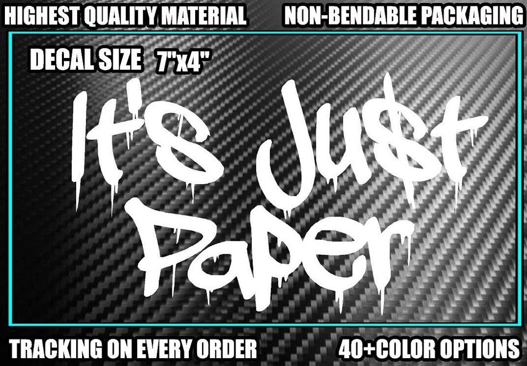 IT'S JUST PAPER Vinyl Decal Sticker Diesel Truck Jdm Car Turbo Boost ...