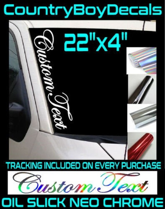 Chrome decals for trucks deals
