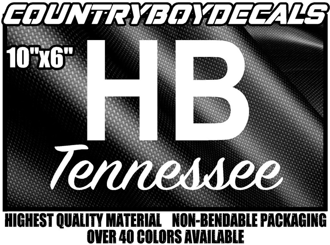 Holler Boy HB Custom State 10 Vinyl Decal Sticker Diesel Truck Country