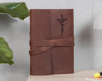 Handmade leather bible cover, Personalized bible cover leather, Leather bible case, Engraved bible cover, Bible wrap cover, Bible sleeve