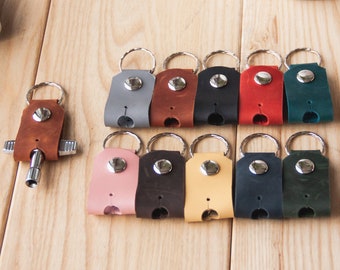Drum key keychain, Drum key case, Drum key holder, Music key holder, Music key fob, Leather drumstick bag with key holder, Gift for drummer