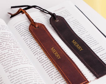 Bookmarks, Custom bookmark, Personalized bookmark leather, Book lover gift