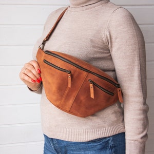 Leder Gürteltasche Damen, Leder Gürteltasche Crossbody, Leder Bauchtasche, Leder Hüfttasche für Damen, Bauchtasche Leder für Herren, Gürteltasche Damen