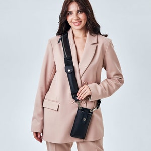 Borsa a tracolla personalizzata per telefono, Borsa in pelle per telefono cellulare, Borsa a tracolla per telefono, Piccola borsa per telefono, Custodia in pelle per iPhone, Borsa per telefono per donna