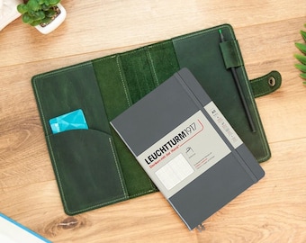 Couverture en cuir Leuchtturm 1917,Couverture pour cahier A5,Couverture de journal en cuir rechargeable,Couverture en cuir Leuchtturm1917,Couverture a5 Leuchtturm1917
