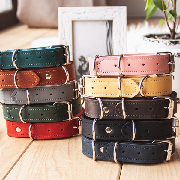 Hundehalsband personalisiert,Leather dog collar,Personalized dog collar,Custom pet collar,Engraved dog collar